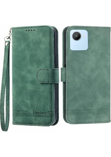 Realme C30 Nakit Cep Manyetik Kapatma Premium Bileklik Için Flip Case (Yurt Dışından) fırsatları