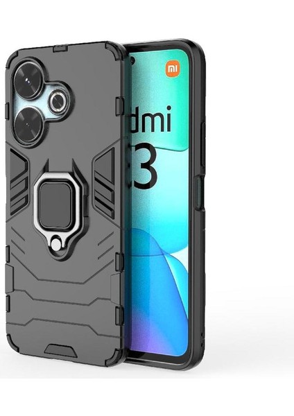 Oppo A60 4g 360&DEG; Döner Halka Için Kılıf Kickstand Darbeye Kapak Askeri (Yurt Dışından) modelleri