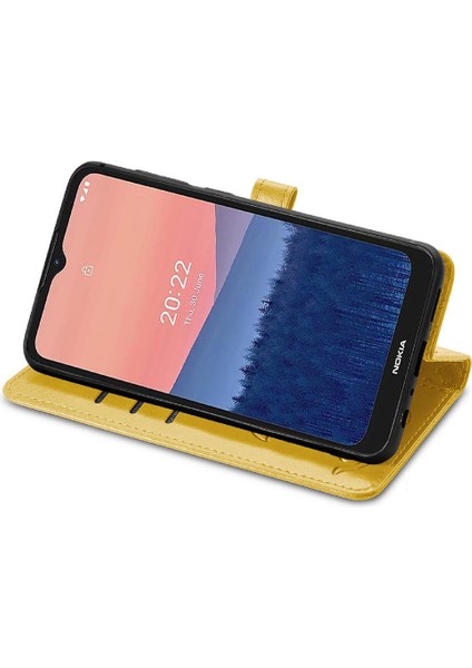 Nokia C21 Darbeye Karikatür Hayvanlar Için Kılıf Kapak Çevirin Deri Kılıf (Yurt Dışından) modelleri