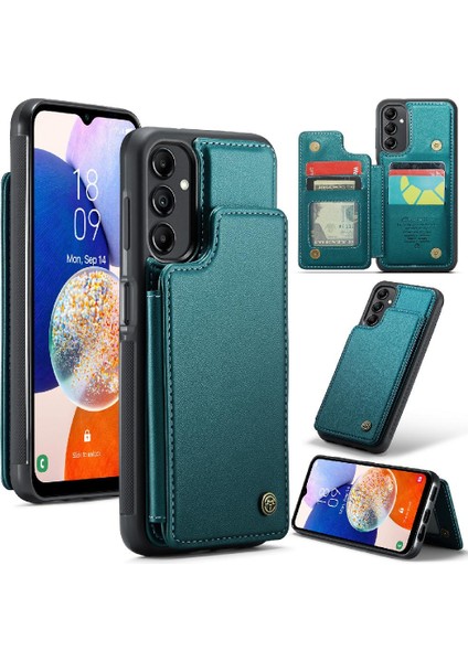Samsung Galaxy A14 4g/5g Rfıd Engelleme Pu Deri Için Caseme Cüzdan Kılıf (Yurt Dışından)
