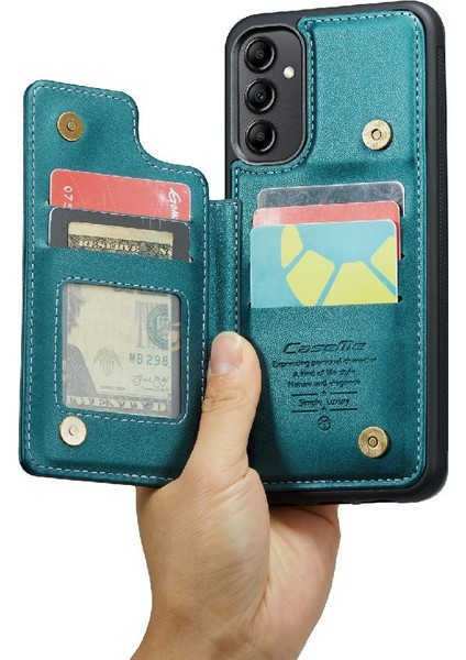 Samsung Galaxy A14 4g/5g Rfıd Engelleme Pu Deri Için Caseme Cüzdan Kılıf (Yurt Dışından)