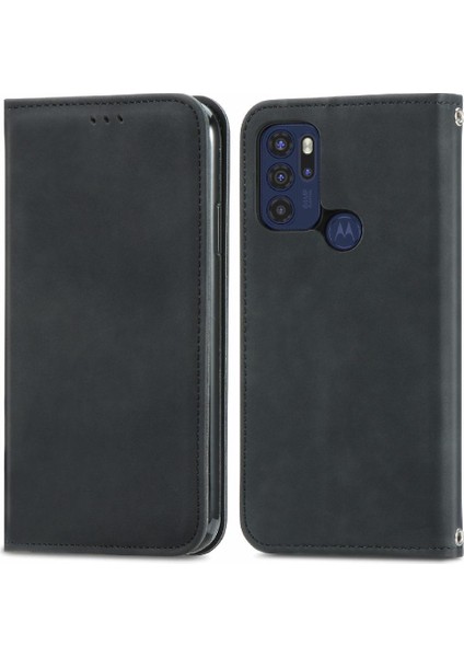 Moto G60S Basit Iş Kılıf Fermuar Cüzdan Kordon Için Kılıf (Yurt Dışından)