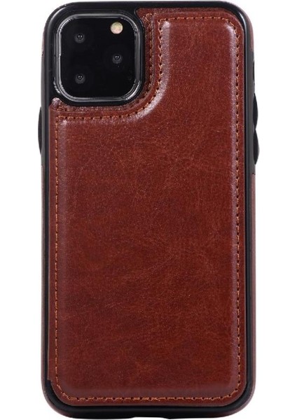 Kart Tutucu Kickstand ile Apple iPhone 11 Pro Max Pu Deri Için Cüzdan Kılıf (Yurt Dışından)