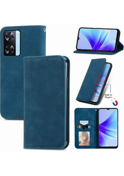 Oppo A57S Kordon Basit Iş Fermuar Cüzdan Deri Kılıf (Yurt Dışından)