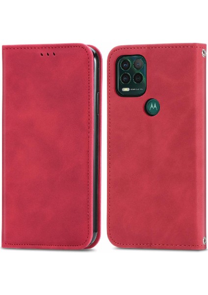 Moto G Stylus 5g Aşk Cüzdan Kılıf Fermuar Kordon Için Kılıf (Yurt Dışından)