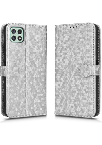 Samsung Galaxy A22 5g Için Kılıf Deri Cüzdan Kapak Geometrik Desen (Yurt Dışından) indirimleri