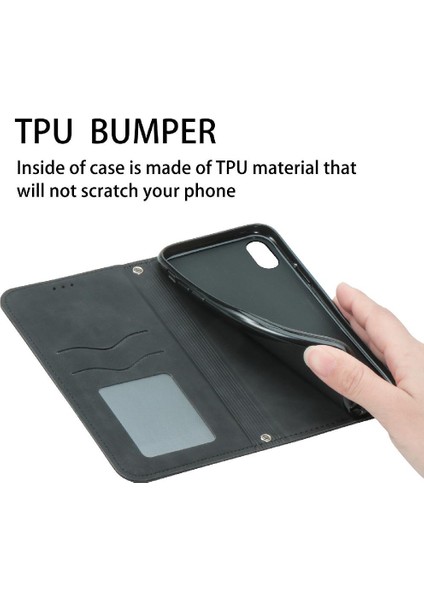 Apple iPhone 11 Için Kılıf Promax Basit Iş Deri Kılıf Kapak Çevirin Cüzdan (Yurt Dışından)