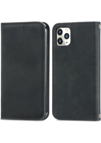 Apple iPhone 11 Için Kılıf Promax Basit Iş Deri Kılıf Kapak Çevirin Cüzdan (Yurt Dışından)
