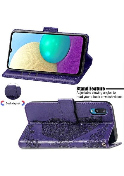 Samsung A02 Kelebek Çok Renkli Iş Kanat Cüzdan Için Kılıf (Yurt Dışından) fiyatları