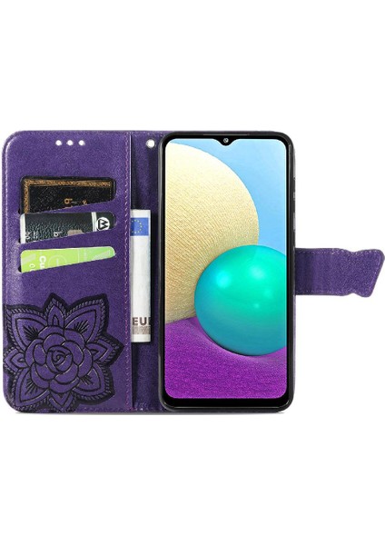 Samsung A02 Kelebek Çok Renkli Iş Kanat Cüzdan Için Kılıf (Yurt Dışından) modelleri
