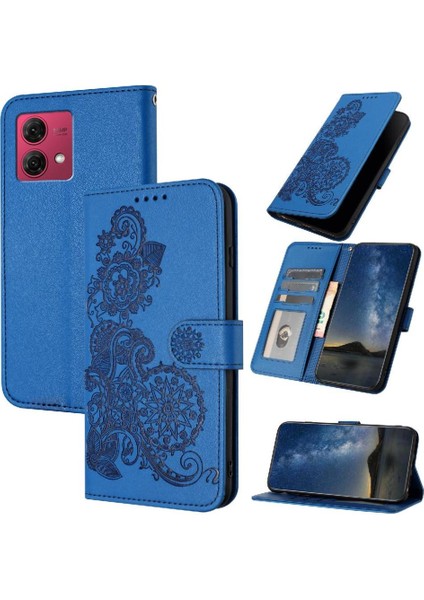 Motorola Moto G84 5g Kickstand Koruyucu Pu Deri Manyetik Kılıf (Yurt Dışından)