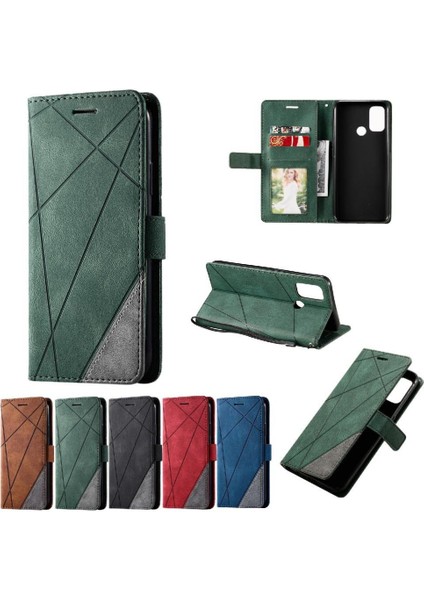 Oppo A53 2020 Kart Tutucu Için Kickstand Manyetik Darbeye Cüzdan Pu (Yurt Dışından)