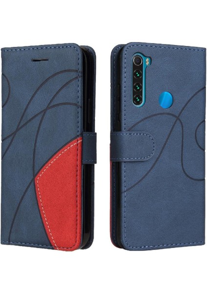 Kart Yuvası Standı Kickstand Koruyucu Pu ile Xiaomi Redmi Not 8 Için Kılıf (Yurt Dışından)
