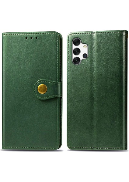 Samsung Galaxy A32 5g Için Kılıf Deri Kılıf Kapak Çevirin Zarif Iş (Yurt Dışından)