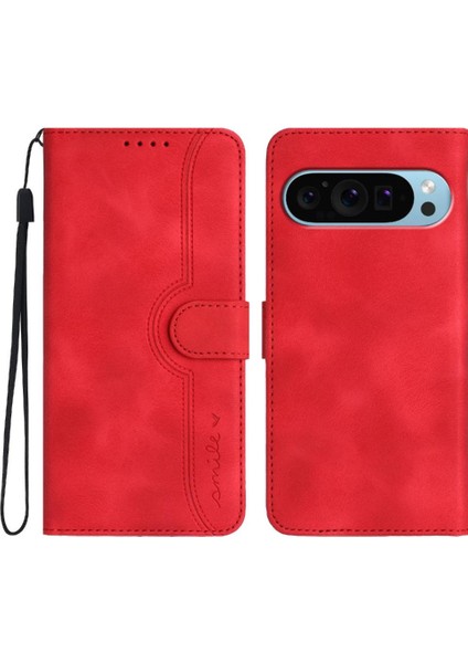 Google Pixel 9 Pro Case Premium Pu Cüzdan Yerleşik Mıknatıs ile Uyumlu (Yurt Dışından)