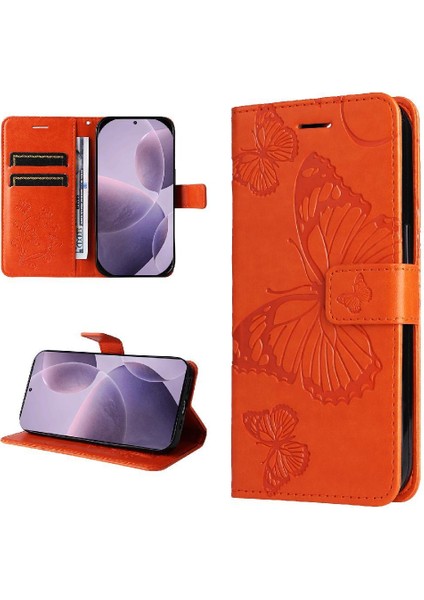Kart Yuvası Standı ile Xiaomi Redmi K70 Pu Deri Kılıf Kickstand Çevirin (Yurt Dışından)