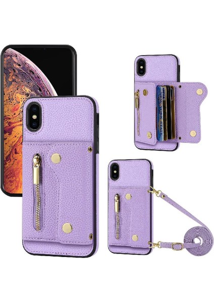 Apple iPhone X/xs Hafif Uzun Kayış Mini Sırt Çantası Kart Yuvaları (Yurt Dışından)