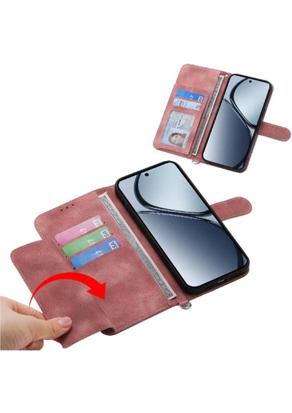 Realme C65 Darbeye Dayanıklı Kabartmalı Çoklu Kredi Kartı Yuvaları Için Flip Case (Yurt Dışından) fırsatları