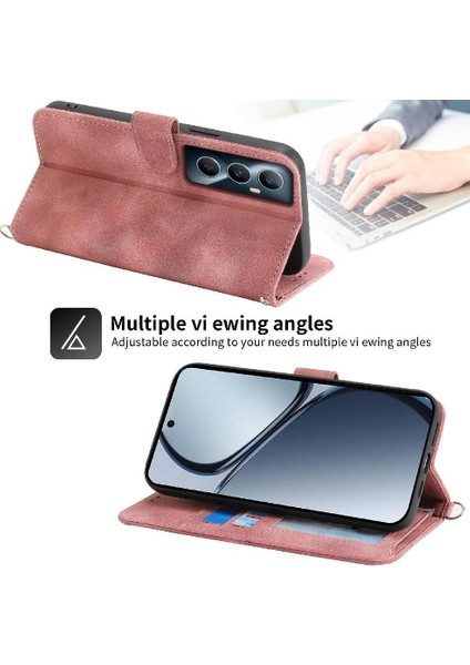 Realme C65 Darbeye Dayanıklı Kabartmalı Çoklu Kredi Kartı Yuvaları Için Flip Case (Yurt Dışından) indirimleri
