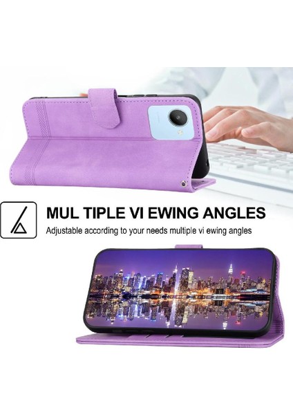 Realme C30 Nakit Cep Manyetik Kapatma Premium Bileklik Için Flip Case (Yurt Dışından) modelleri