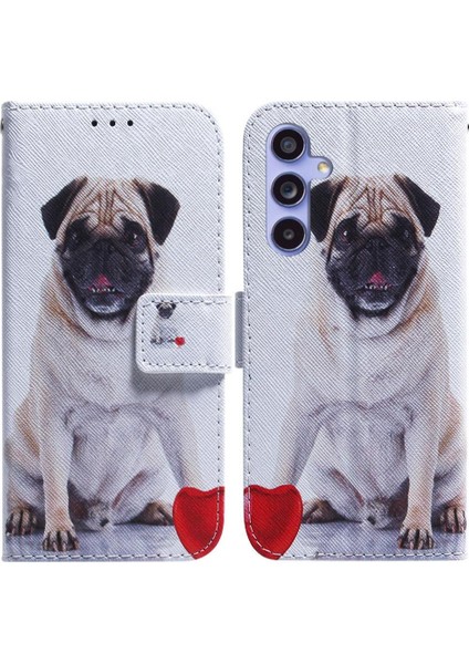 Samsung Galaxy M54 Kart Yuvaları Manyetik Kapatma Pu Deri Için Flip Case (Yurt Dışından)