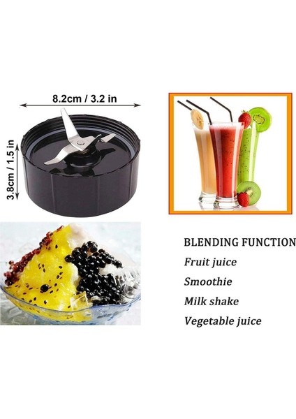Magic Bullet Için Yedek Çapraz Bıçak + 16OZ Bardak Seti, 250W MB1001 Blender ile Uyumlu Yedek Parçalar (Yurt Dışından) fiyatları