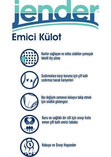 Emici Külot XLarge 120 Adet 30'luk 4 Paket