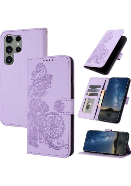 Samsung Galaxy S24 Ultra Flip Folio Kitap Pu Deri Manyetik (Yurt Dışından)