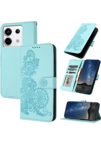 Xiaomi Redmi Için Not 13 Pro 4g Kickstand Koruyucu Pu Deri Flip Case (Yurt Dışından)