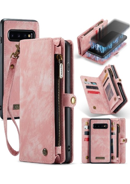Samsung Galaxy S10 Cüzdan Kapak Için Kılıf ile Üç Katlı Tpu Pc El Yapımı Kart (Yurt Dışından) modelleri