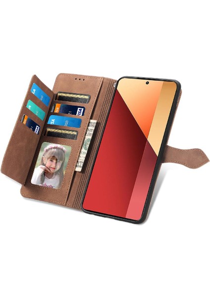 Xiaomi Redmi Için Not 13 Pro 4g Çoklu Kart Yuvası Iş Cüzdan Flip (Yurt Dışından)