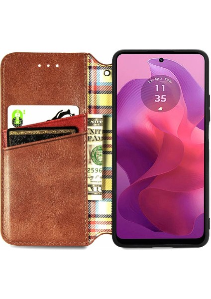 Motorola Moto G24 Zarif Iş Moda Tasarım Cüzdan Kılıf (Yurt Dışından) modelleri