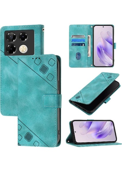 Infinix Not 40 Pro 5g Manyetik Deri Kart Tutucu Cüzdan Flip Için Kılıf (Yurt Dışından)