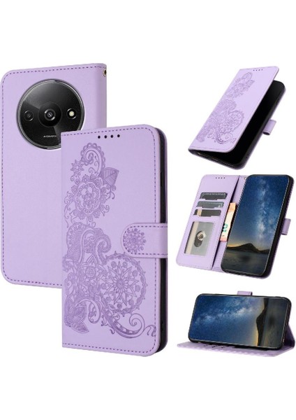 Kart Yuvası Standı Kickstand Koruyucu ile Xiaomi Redmi A3 Için Flip Case (Yurt Dışından)