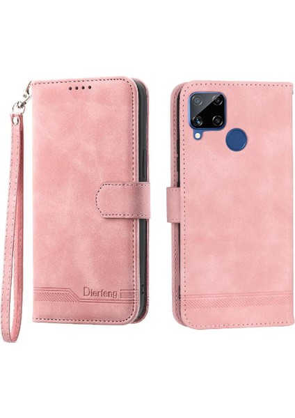Realme C25/C15 Manyetik Kapatma Premium Nakit Cep Kartı Için Flip Case (Yurt Dışından) modelleri