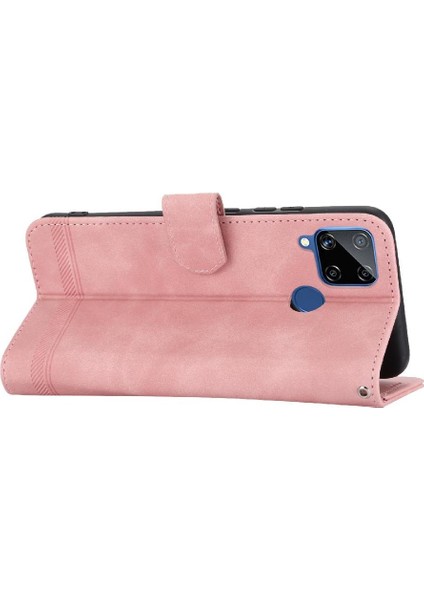 Realme C25/C15 Manyetik Kapatma Premium Nakit Cep Kartı Için Flip Case (Yurt Dışından) indirimleri