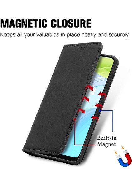Realme C30 Fermuar Kordon Basit Iş Cüzdan Deri Kılıf (Yurt Dışından) fırsatları