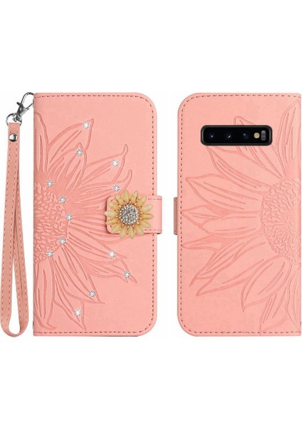 Samsung Galaxy S10 Artı Telefon Kılıfı Kart Tutucu Flip Cüzdan Kredi (Yurt Dışından)