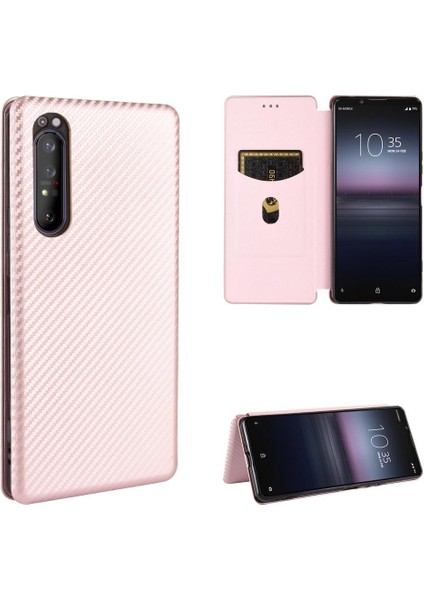 Kart Tutucu Kickstand ile Sony Xperia 1 Ii Tam Koruma Için Kılıf (Yurt Dışından)