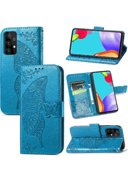 Samsung A52 5g Kanat Kelebek Iş Cüzdan Çok Renkli (Yurt Dışından)