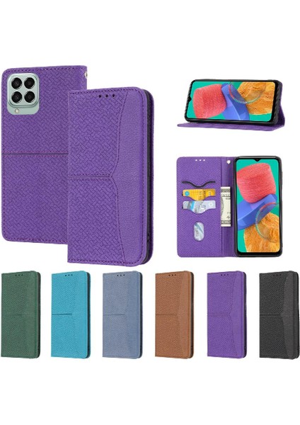 Samsung Galaxy M33 5g Flip Folio Kitap El Cüzdan Kredi Kartı Pu (Yurt Dışından)