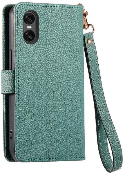 Sony Xperia 10 Vı Için Flip Case Cüzdan Darbeye Aşk Fermuar Deri (Yurt Dışından)