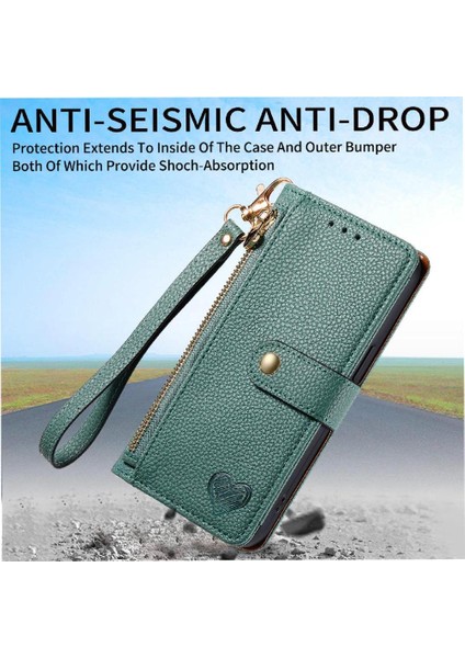 Sony Xperia 10 Vı Için Flip Case Cüzdan Darbeye Aşk Fermuar Deri (Yurt Dışından)
