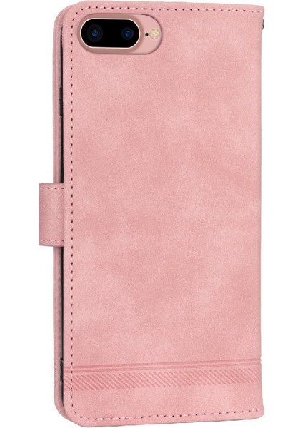 Apple iPhone 7 Için Flip Case Artı/8 Artı Bileklik Kart Yuvaları Premium Manyetik (Yurt Dışından)
