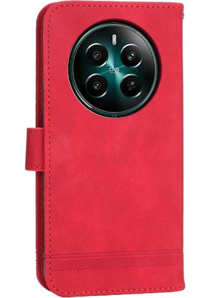 Realme 12 Artı Manyetik Kapatma Kart Yuvaları Için Flip Case Bileklik Nakit (Yurt Dışından) fiyatları