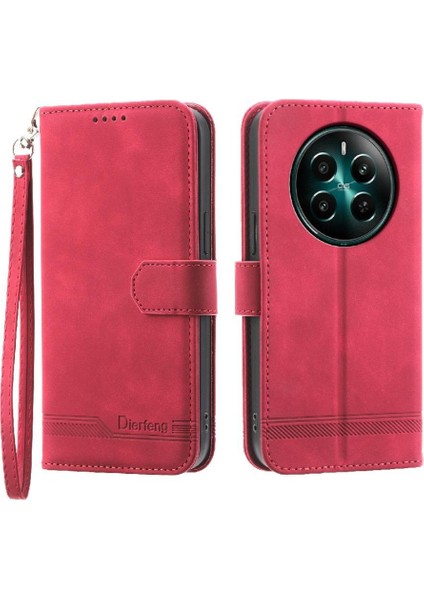 Realme 12 Artı Manyetik Kapatma Kart Yuvaları Için Flip Case Bileklik Nakit (Yurt Dışından) modelleri