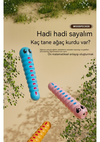 Ağaçkakan Böcekleri Yakalamak Çocuk Oyuncakları Kız ve Erkek Çocuklar Için Erken Eğitim Eğitici Oyuncaklar (Yurt Dışından)