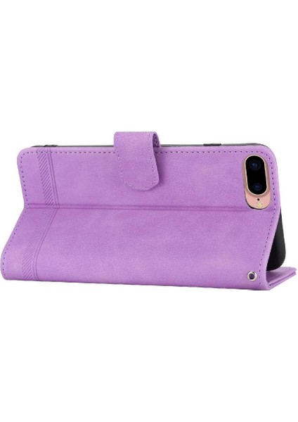 Apple iPhone 7 Için Flip Case Artı/8 Artı Bileklik Kart Yuvaları Premium Manyetik (Yurt Dışından)