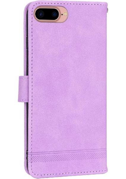Apple iPhone 7 Için Flip Case Artı/8 Artı Bileklik Kart Yuvaları Premium Manyetik (Yurt Dışından)