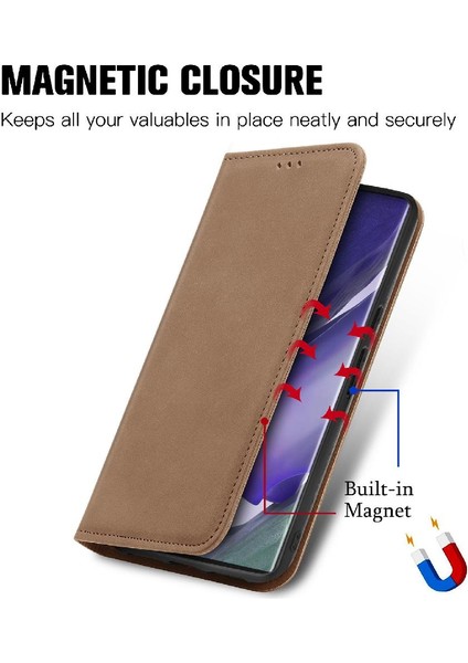 Samsung S22 Ultra Cüzdan Kılıf Kapak Kapak Basit Iş Için Kılıf (Yurt Dışından) modelleri